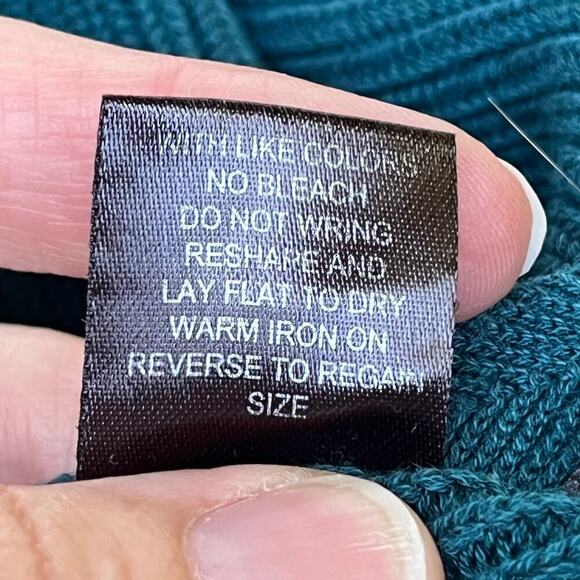 Stella Carakasi Days Like This Cropped Sweater Teal Size XS - Picture 11 of 11